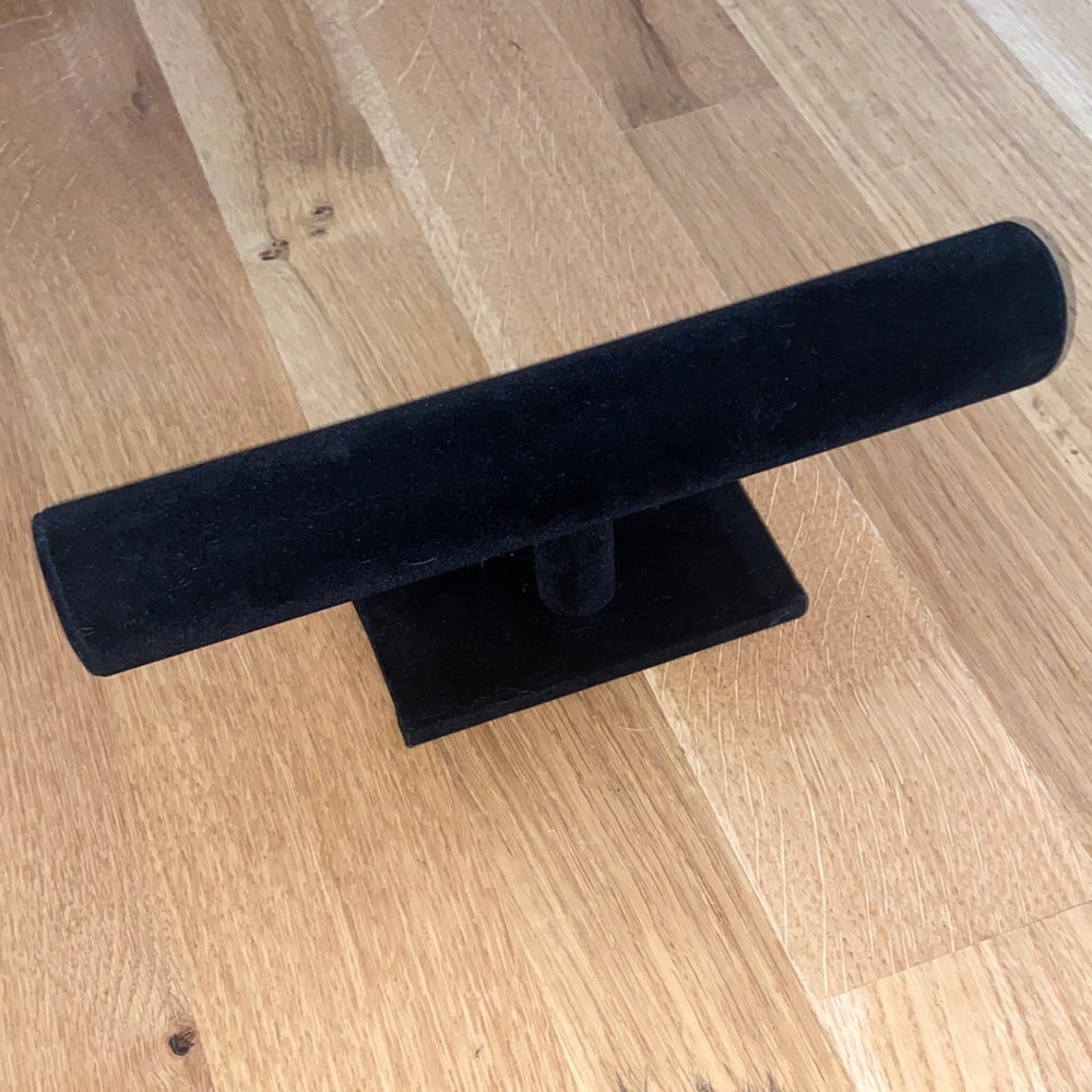 Black Velvet Jewelry Bar Display Stand | Bracelets Bangles Watches Necklaces